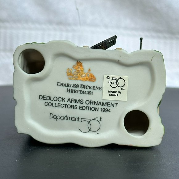 Dept 56 Dedlock Arms Christmas Village Ornament from 1994 - Picture 8 of 8